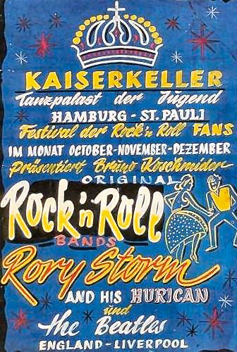 125 - 8 1960 Beatles in Hamburg poster